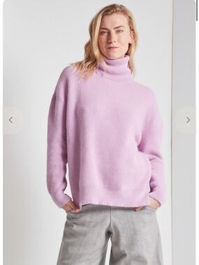 Nanushka Lavender Motta Angora Turtleneck Sweater - M